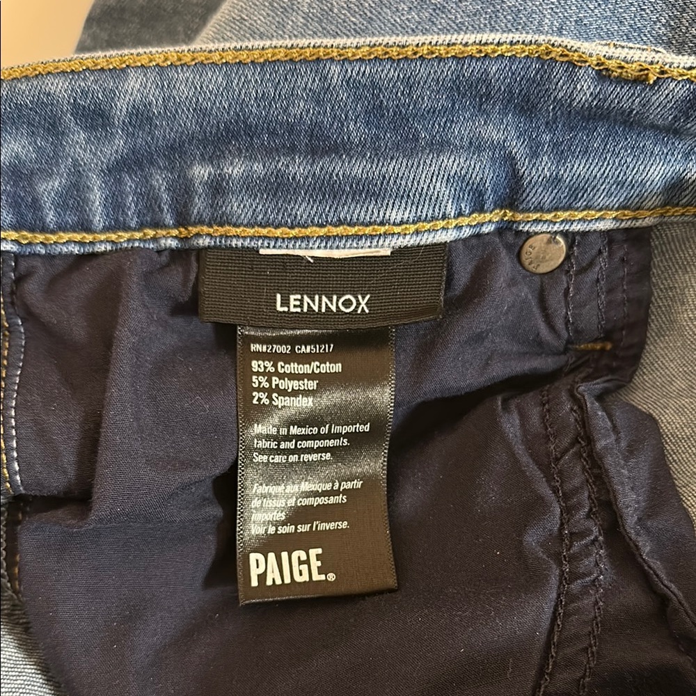 Paige Blue Denim Jeans - Picture 2 of 4